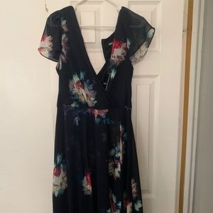 DKNY wrap dress. Size 14. Never worn. Navy blue.
